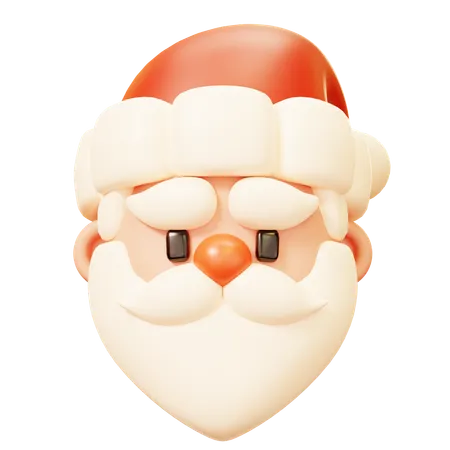 Cabeça de papai noel  3D Icon