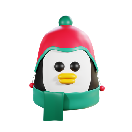 Cabeça de pinguim  3D Icon