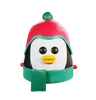 cabeça de pinguim