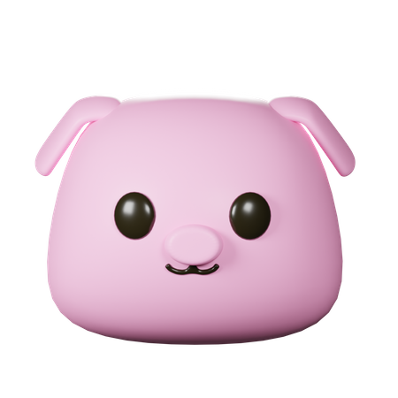 Cabeça de porco  3D Icon