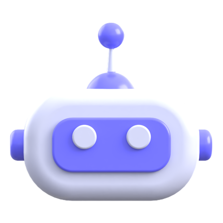 Ai cabeça de robô  3D Icon