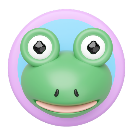Cabeça de sapo  3D Icon