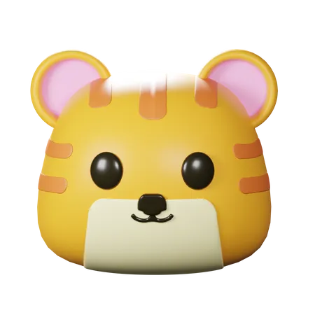 Cabeça de tigre  3D Icon