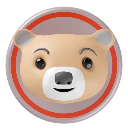 Cabeça de urso  3D Icon
