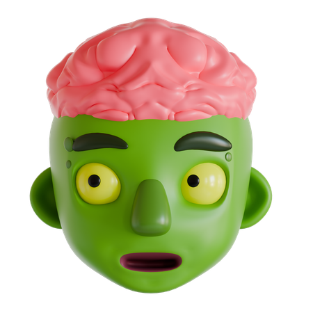 Cabeça de Zumbi  3D Icon