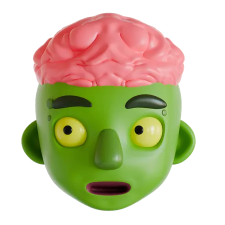 Cabeça de Zumbi  3D Icon