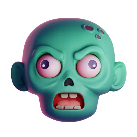 Cabeça de Zumbi  3D Icon