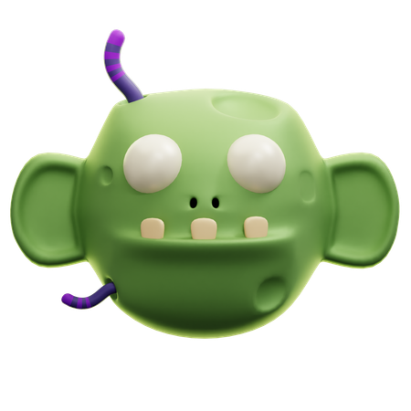 Cabeça de Zumbi  3D Icon