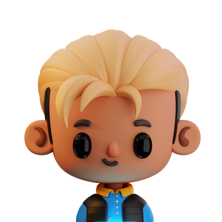 Pelo rubio  3D Icon