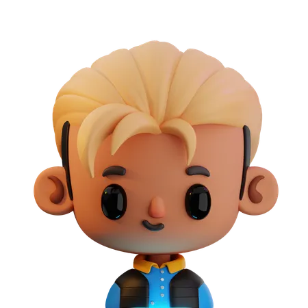 Pelo rubio  3D Icon