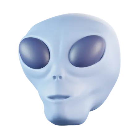 Cabeza alienígena  3D Icon