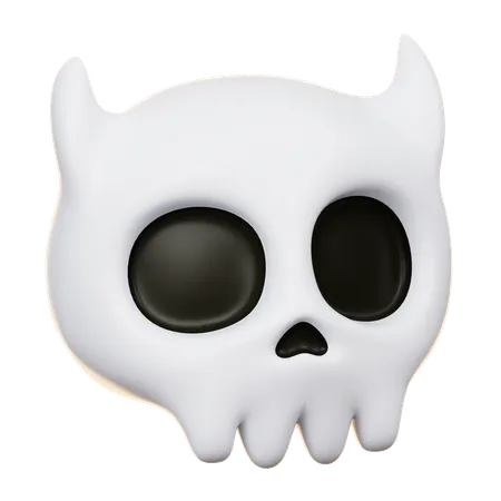 Cabeza de calavera  3D Icon