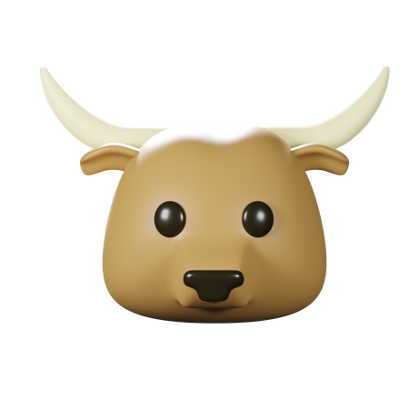Cabeza de búfalo  3D Icon