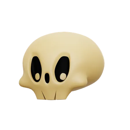 Cabeza de calavera  3D Icon