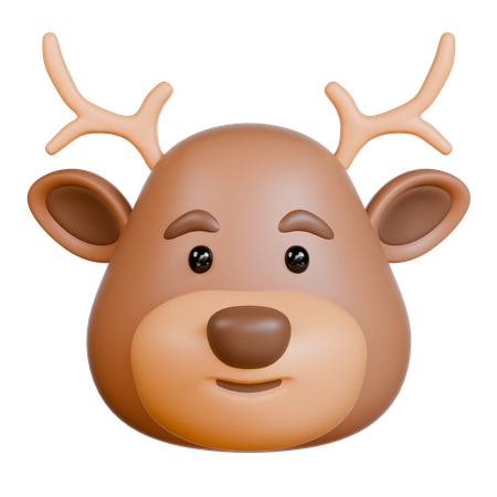 Cabeza de venado  3D Icon