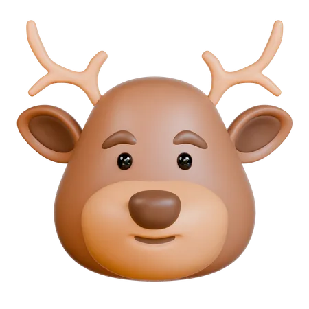 Cabeza de venado  3D Icon