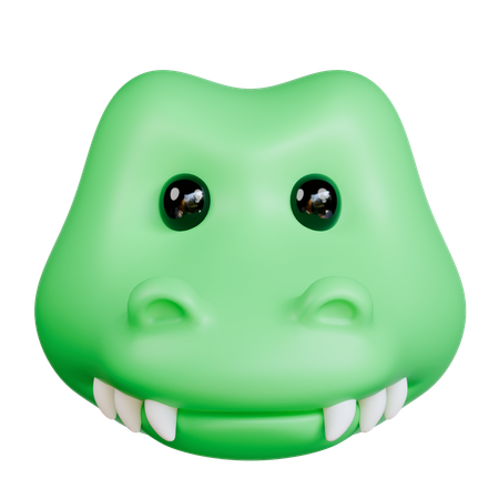 Cabeza de cocodrilo  3D Icon