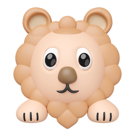 Cabeza de león  3D Icon