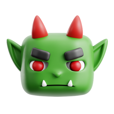 Cabeza de monstruo  3D Icon