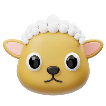 Cabeza de oveja  3D Icon