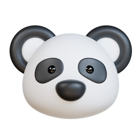 Cabeza de panda  3D Icon