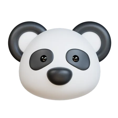 Cabeza de panda  3D Icon