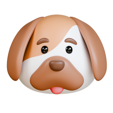 Cabeza de perro  3D Icon