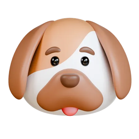 Cabeza de perro  3D Icon