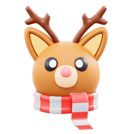 Cabeza de venado  3D Icon