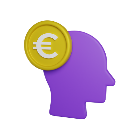 Cabeza euro  3D Icon