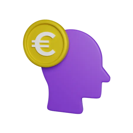 Cabeza euro  3D Icon