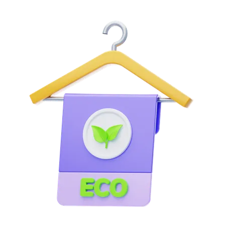 Cabide ecológico  3D Icon