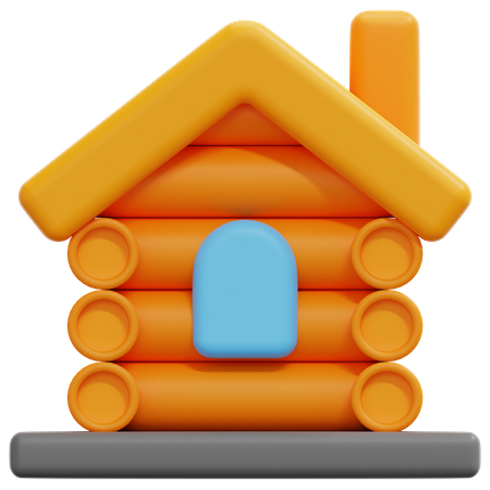 Cabin  3D Icon