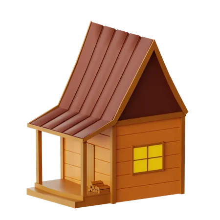 Cabin  3D Icon