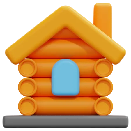 Cabin  3D Icon