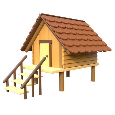 Cabin House  3D Icon