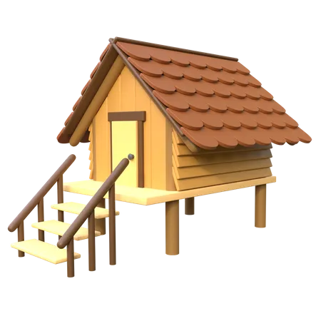 Cabin House  3D Icon