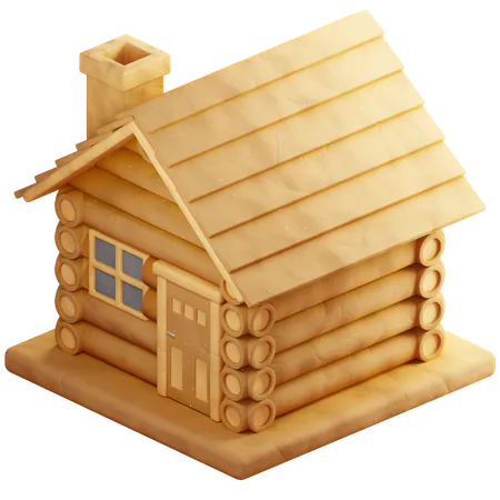 Cabin House  3D Icon