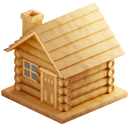 Cabin House  3D Icon