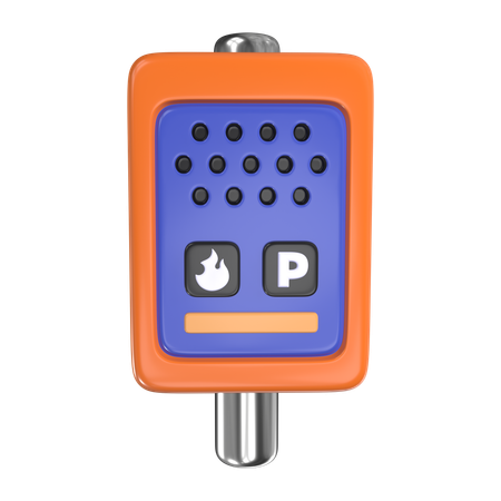 Cabina de llamada de emergencia  3D Icon