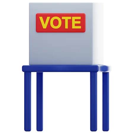 Cabina de votación  3D Icon