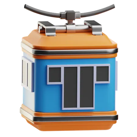 Cabina del teleférico  3D Icon