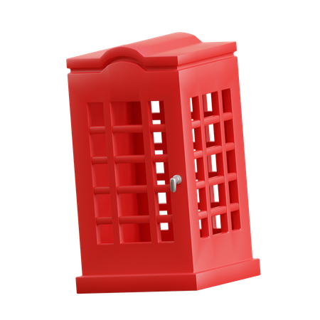 Cabina telefónica  3D Icon