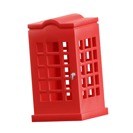 Cabina telefónica  3D Icon