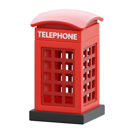 Cabina telefónica  3D Icon