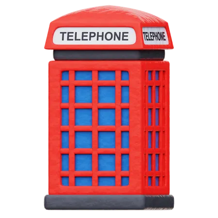 Cabina de teléfono  3D Icon