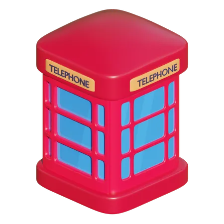 Cabina telefónica  3D Icon