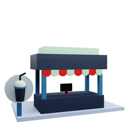 Cabine de bebidas  3D Icon