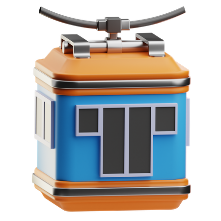 Cabine do teleférico  3D Icon