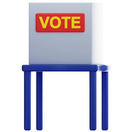 Cabine de votação  3D Icon